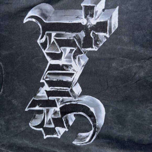 Ghost Metal Logo & Grucifix' (Black) T-Shirt - Eye Drop Select NEW - Picture 3 of 7
